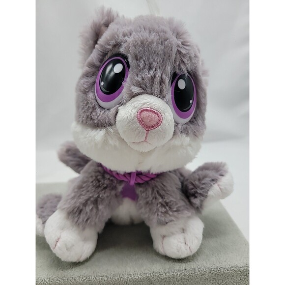 Rescue Tales Grey ,White And Purple Kitty Plush Little Tikes 7" - Picture 3 of 16